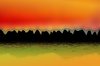 sunset mountain view