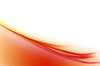 Orange red swoosh