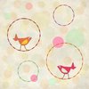 Birdies with circle background