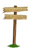 Wood signboard