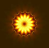 golden lamplight glow