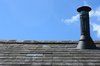 Chimney on roof