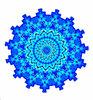 blue cogwheel mandala