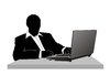Businessman with the notebook