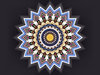 glowing button mandala