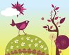 Bird on grass