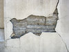 damaged facade