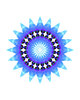 blue ray light circle