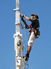 up the mast
