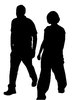 People walking