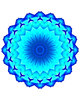 blue alien flower