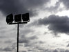 Lights against the stormy sky