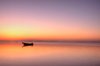 Boat in sunrise - HDR