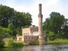 small castle at riverside