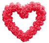 Red roses heart