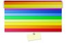 Rainbow curtain blanc