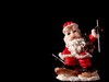 Figurine santa on skies