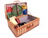 Open picnic basket