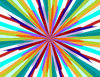 radiating colour palette