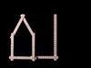 A folding ruler as a house and