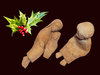 Christmas Crib with holly