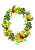 Christmas Wreath Red Berries  
