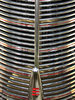 silver & red round grille1