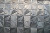 silver metal trefoil texture