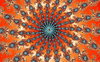 Mandelbrot Spiral Orange Blue