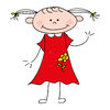 Waving girl