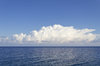 White cloud, blue sea