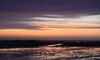 Purple and orange sky at dusk