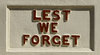 raised memorial inscription