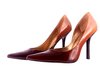 Brown high heel shoes