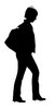 A girl walking