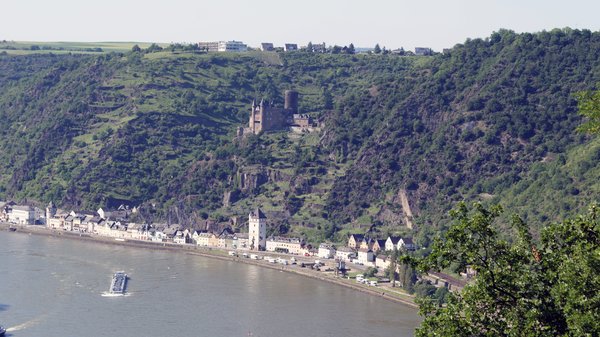 Lorelei cliff: Mid Rhine Germany. On the Lorelei cliff, Sankt Goarhausen.