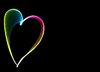 Rainbow Wave Heart