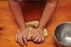 Kneading Pizza dough