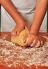 Kneading Pizza dough