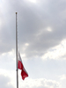 Polish Flag at Half Staff
