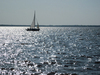 Yacht on the lake