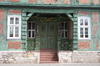 timbered house