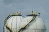 Two bulbs for gas storage