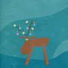 Christmas reindeer paper