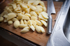 Potatoes being prepared