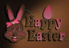 Chocolate Easter Bunny pink