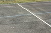 Velodrome finish line