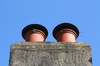 Chimney against blue sky
