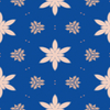Blue Floral Tile