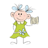 Girl with book